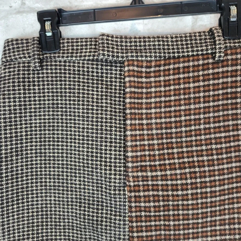 Rails‎ Skirt Prim Mixed Mini Check Brown Black Houndstooth Tweed Academia Small